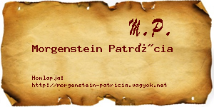 Morgenstein Patrícia névjegykártya